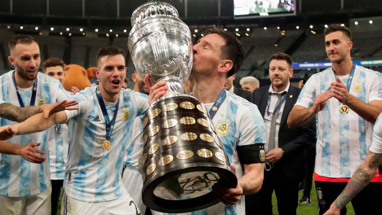 Sempre muito contestado na Argentina e acusasdo de não ser nacionalista, jogador tem, porém títulos importantes pela seleção