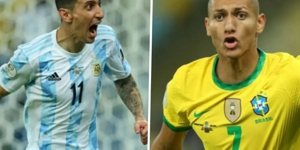 Suspensão de Brasil e Argentina ainda afeta Ángel Di María que revela ter vergonha de tudo o que aconteceu, assim como de Richarlison