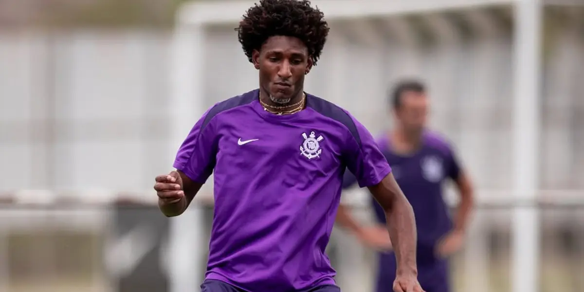 Talles Magno em treino no CT do Corinthians. Foto: Instagram