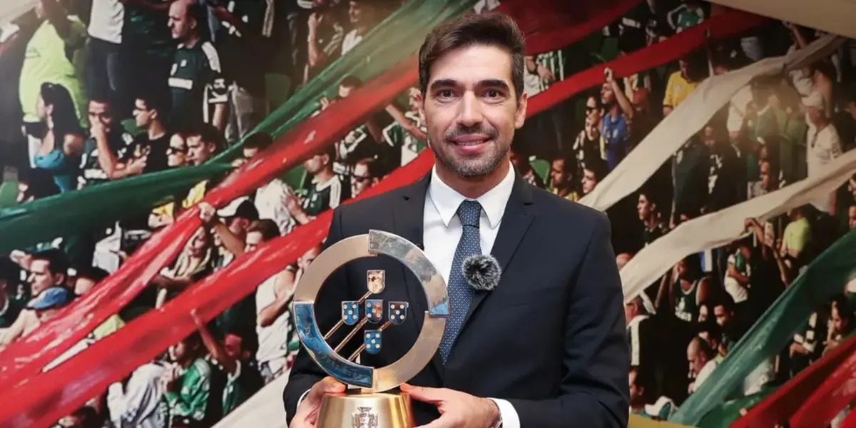 Técnico do Palmeiras recebe prêmior “Mérito da Liga Portugal”, em cerimônia que ocorreu nesta quinta-feira (7)