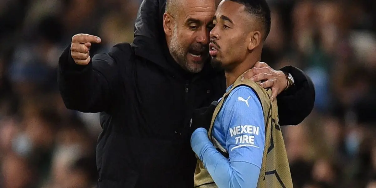 Técnico Pep Guardiola comentou sobre a saída de Gabriel Jesus