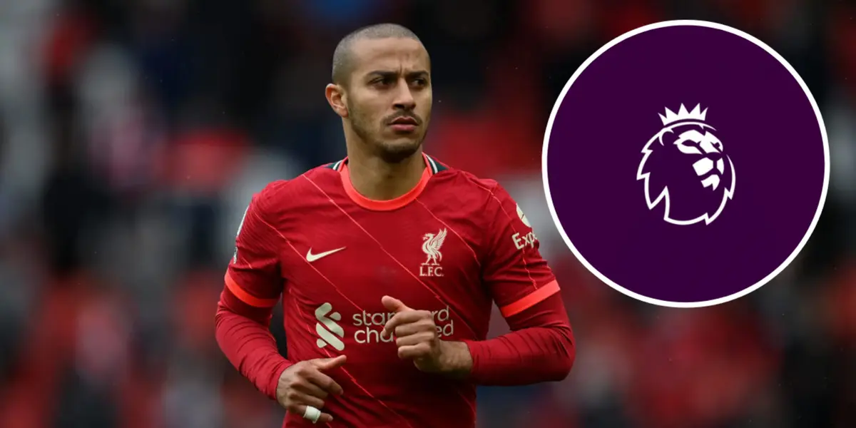 Thiago Alcântara em ação pelo Liverpool