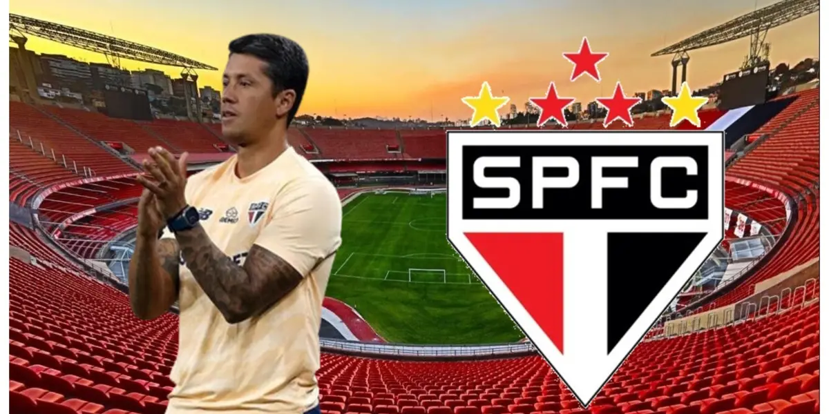 Thiago Carpini com a camisa do São Paulo