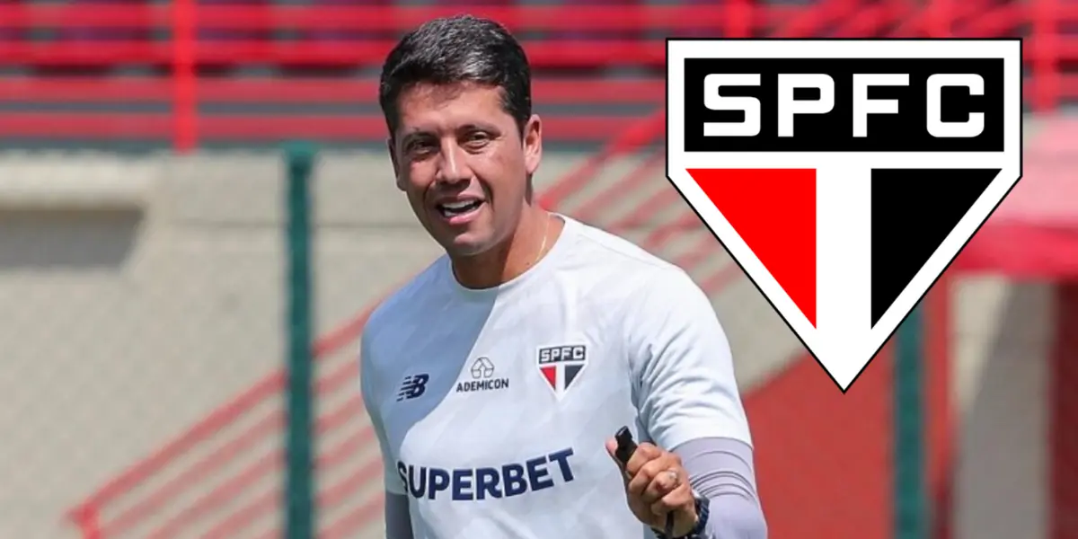 Thiago Carpini em ação pelo São Paulo