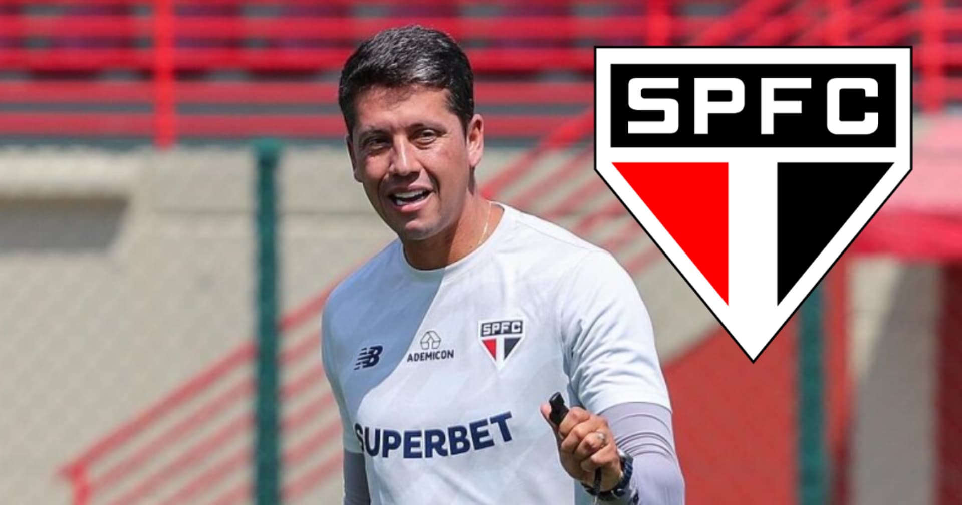 Thiago Carpini em ação pelo São Paulo