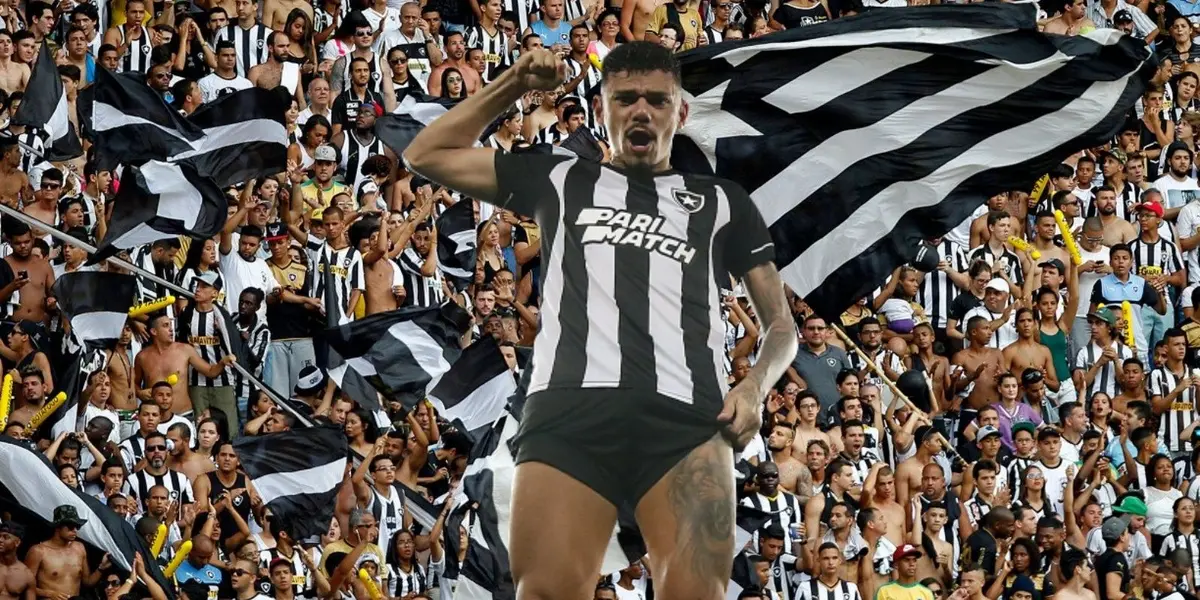 Tiquinho Soares está suspenso nessa rodada e não entrou em campo, mas a torcida ainda homenageou o jogador