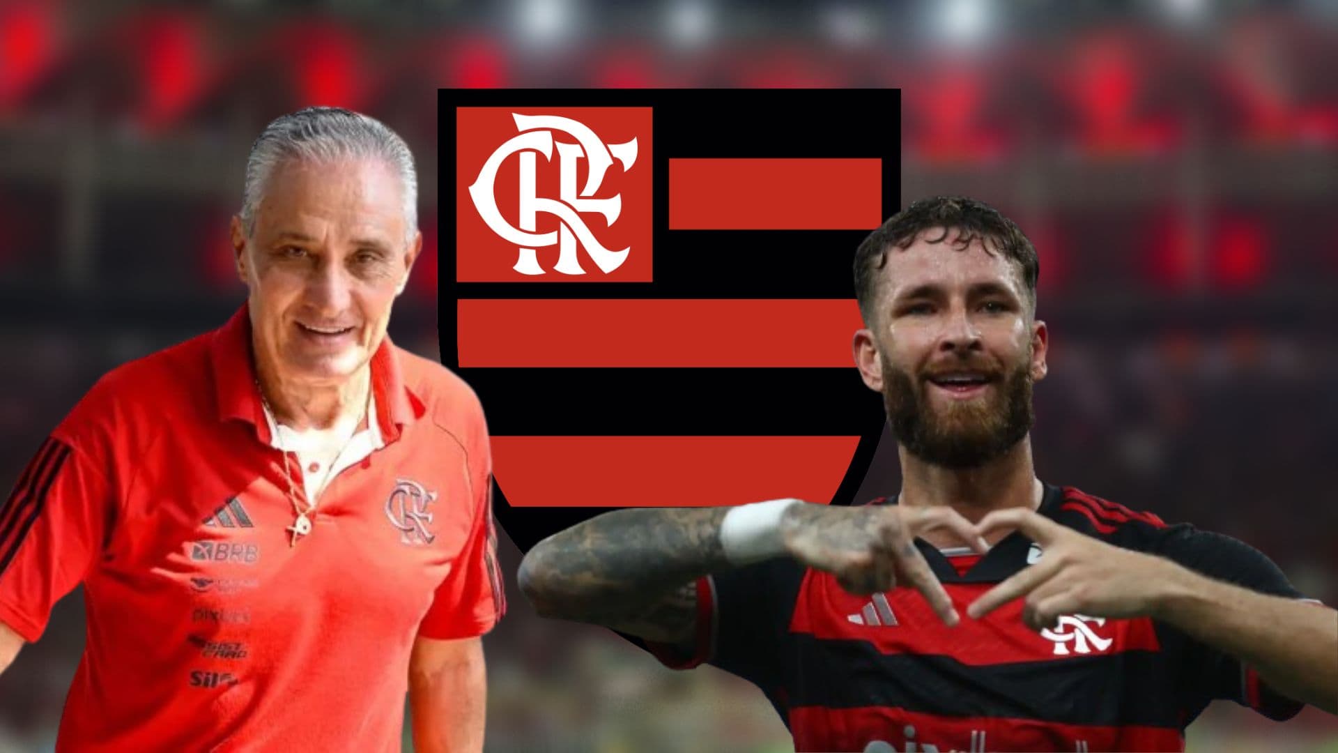 Tite e Léo Pereira