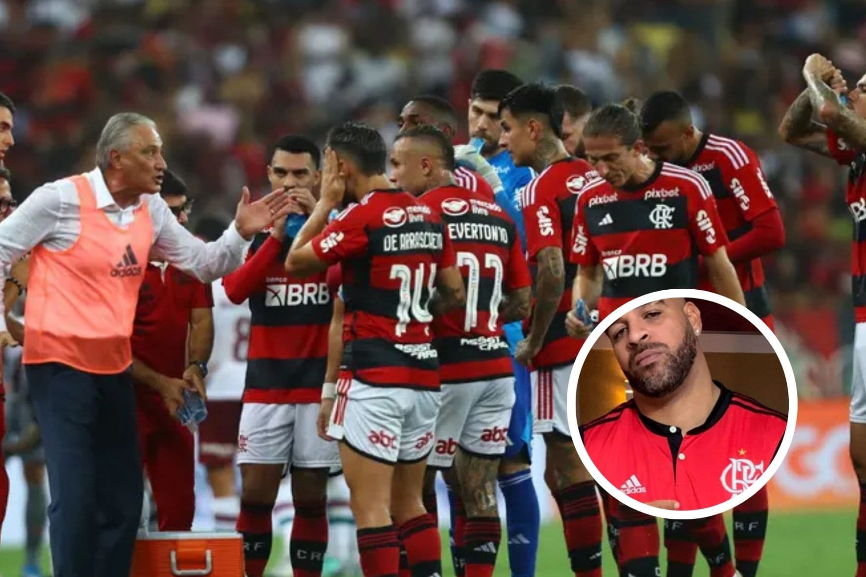 Tite orienta jogadores do Fla