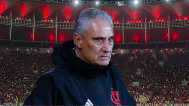 Tite, treinador do Flamengo no Maracanã.