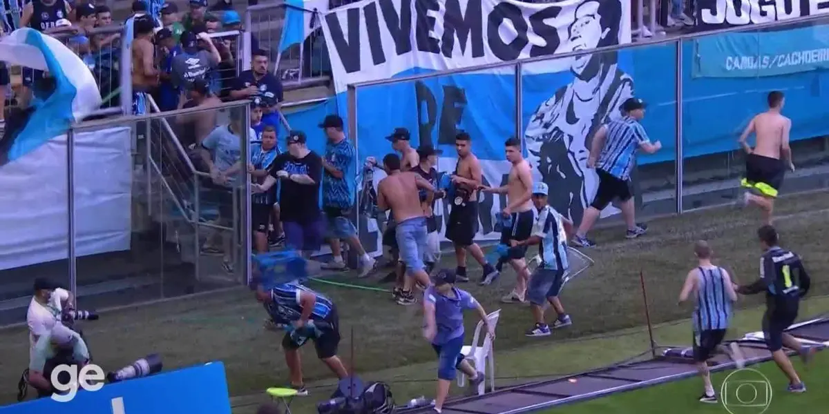 Torcedor do Grêmio afirmou quem foi o responsável pelo tumúlto na Arena