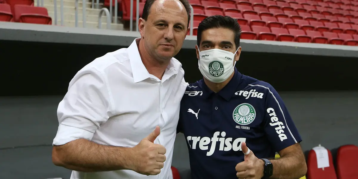 Torcedores apontaram que Abel Ferreira gosta de ajudar o São Paulo, memso treinando o Palmeiras