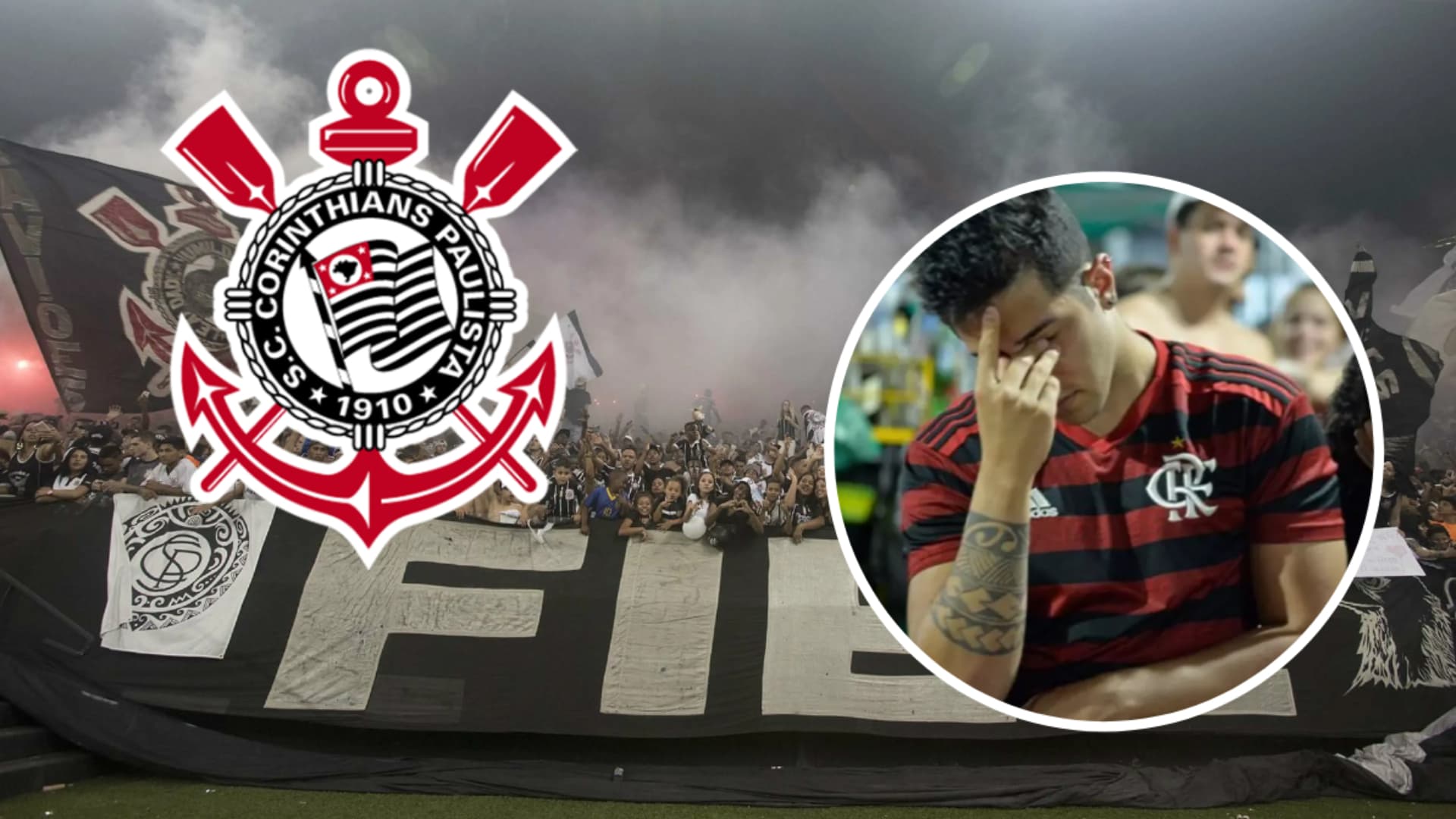 Torcedores de Corinthians e Flamengo