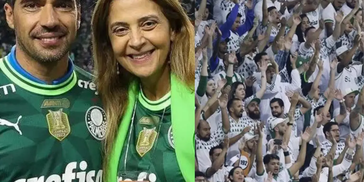 Torcida alviverde protestou contra a presidente do Verdão