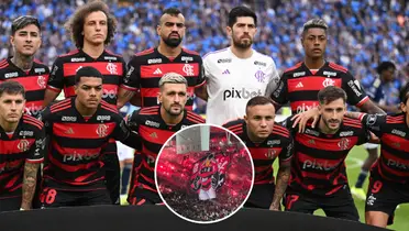 Torcida reclamou de decisão de árbitro e VAR contra o Flamengo