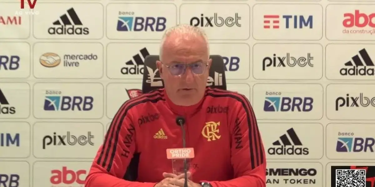 Treinador do Flamengo concedeu entrevista coletiva no pós-jogo
