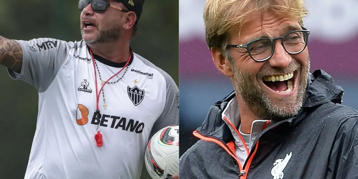 Treinador do Galo se envolveu em polêmica com técnico do Liverpool