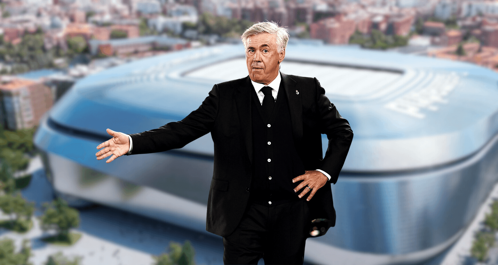 Treinador italiano segue no comando técnico do time merengue