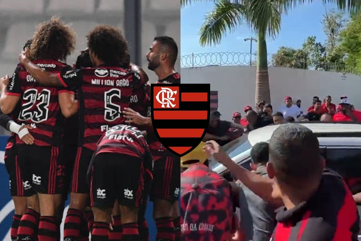 Trio foi o mais visado em protesto de torcidas organizadas no CT do Flamengo