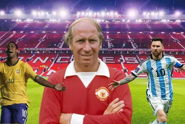 Um dos maiores jogadores da história do futebol, Bobby Charlton, compartilha um feito com alguns craques brasileiros