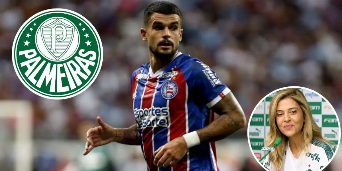 Verdão tem interesse na contratação do meio-campista do Bahia