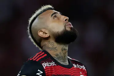 Vidal, cada vez mais longe do Flamengo.