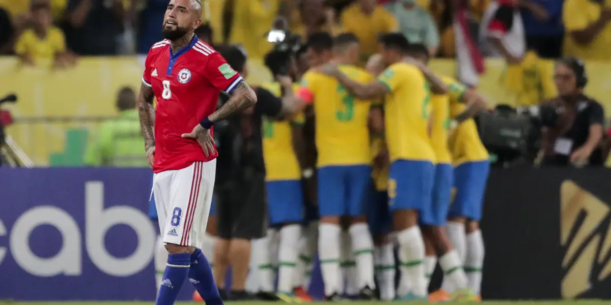 Vidal entrou em campo pelo Chile e sentiu a atmosfera do Maracanã