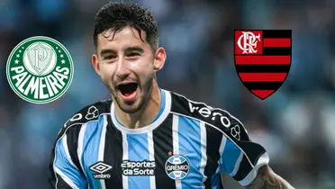 Villasanti entre Palmeiras e Flamengo para 2025: permanência no Grêmio também está na pauta