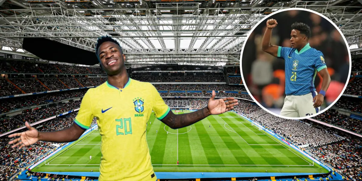 Vini Jr e Endrick em ação pela Seleção Brasileiro