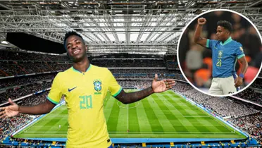 Vini Jr e Endrick em ação pela Seleção Brasileiro