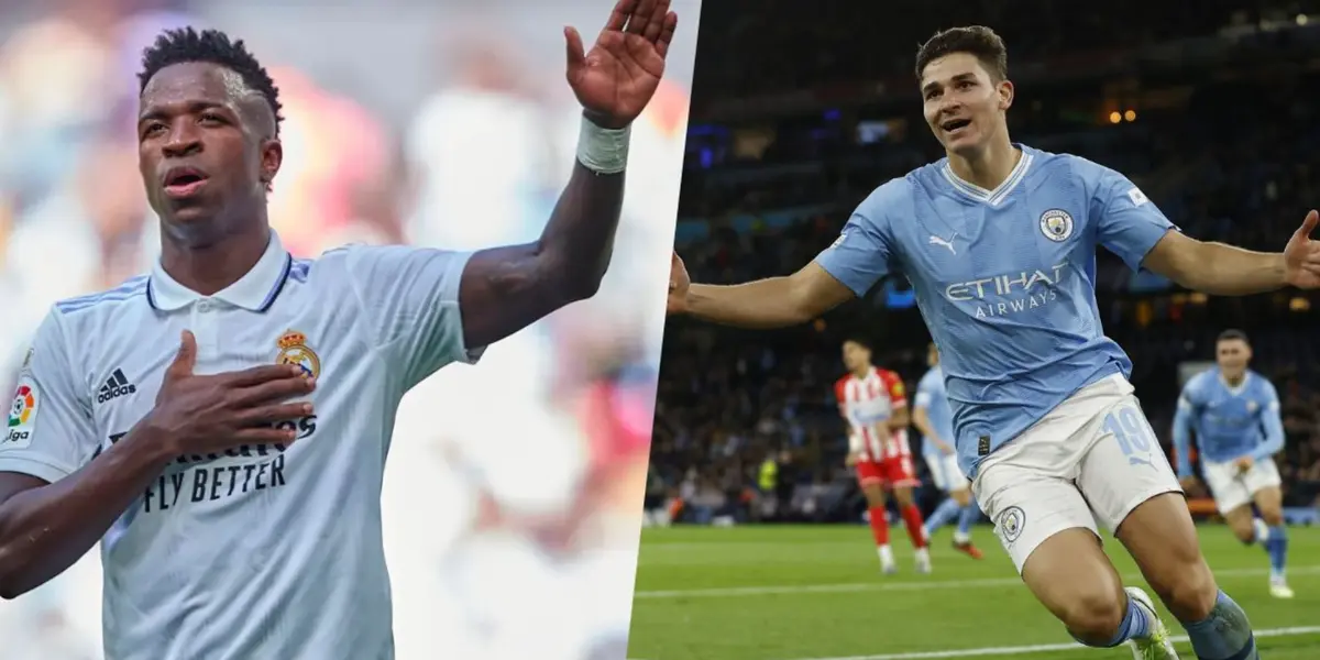 Vini Jr e Julián Álvarez