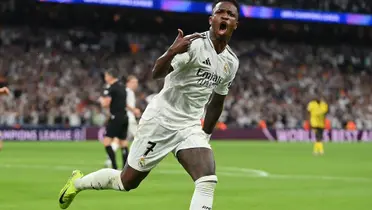 Vini Jr em partida pelo Real Madrid. Foto: Getty Images