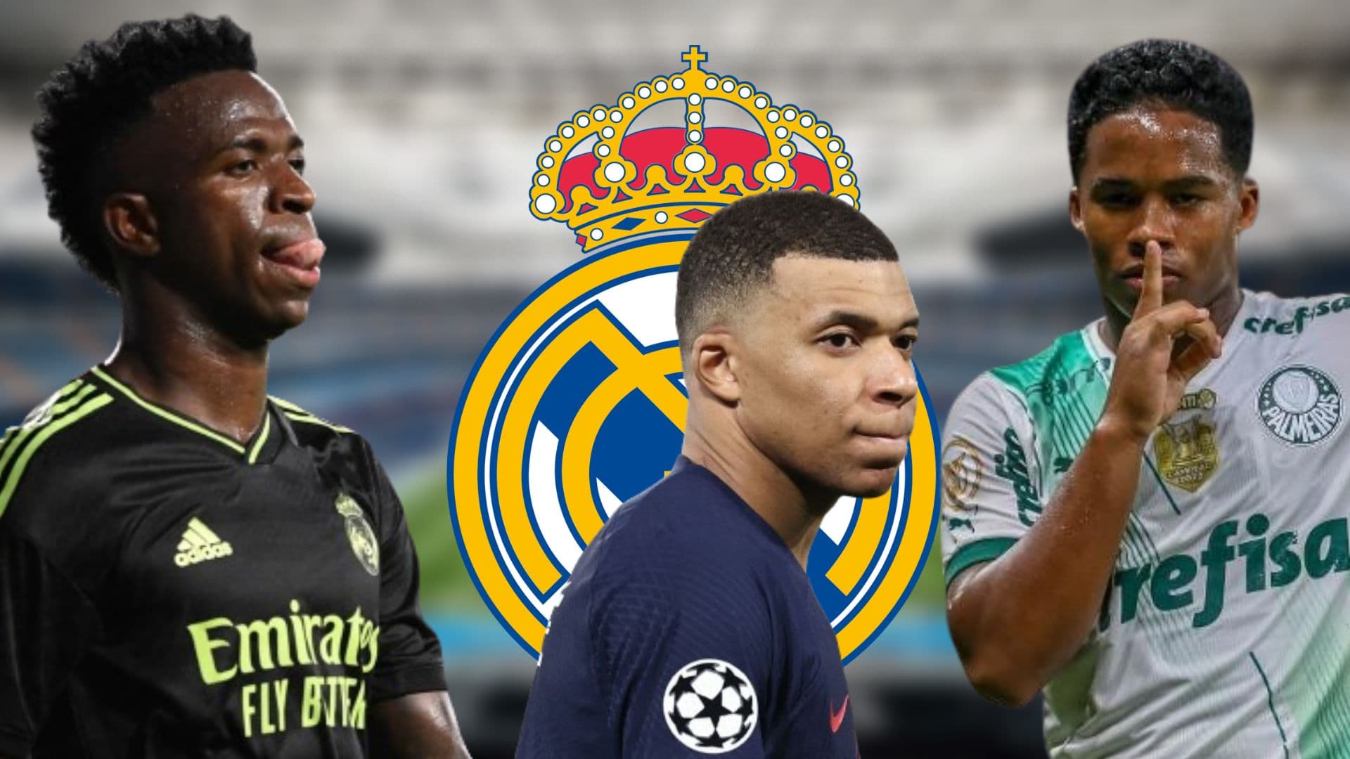 Vini Jr, Mbappé e Endrick