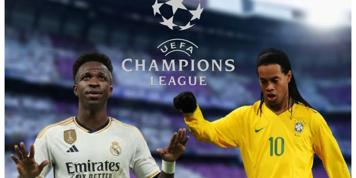 Vinicius Júnior e Ronaldinho Gaúcho