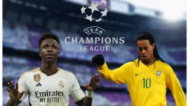 Vinicius Júnior e Ronaldinho Gaúcho