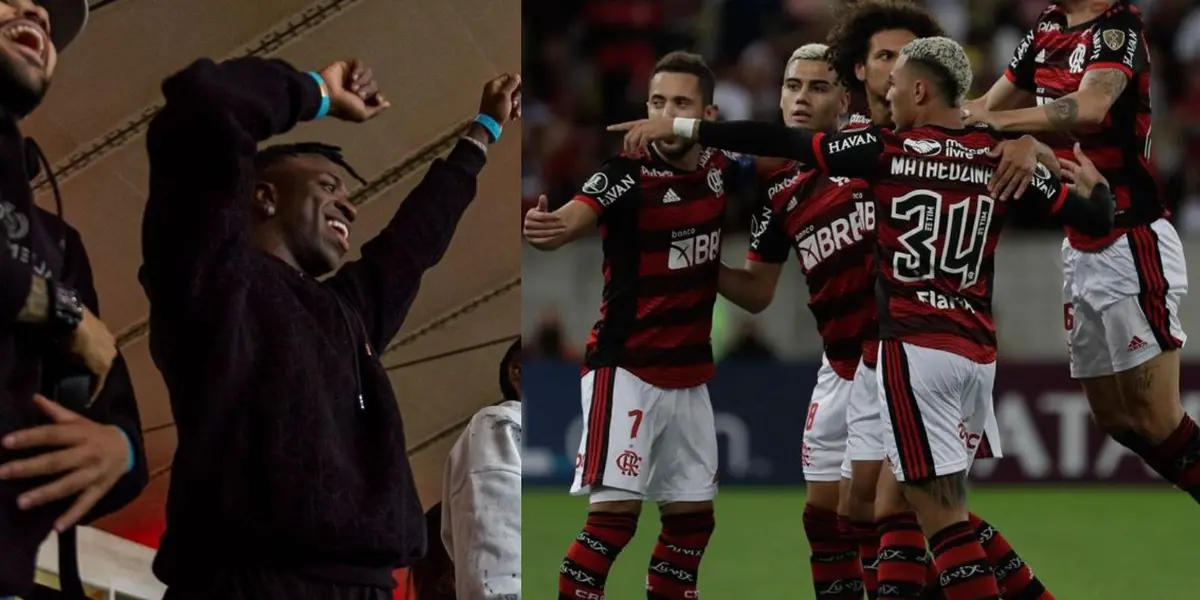Vinicius júnior esteve no Maracanã e foi aplaudido pela torcida.