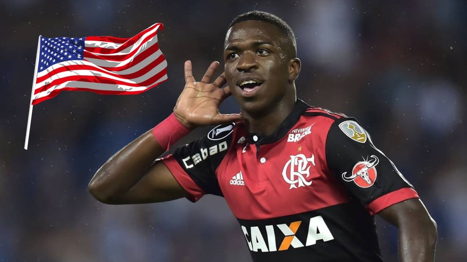 Vinícius Júnior ganha homenagem no basquete dos Estados Unidos e surpreende o Flamengo com a idolatria
