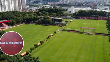 Vista do centro de treinamento do São Paulo