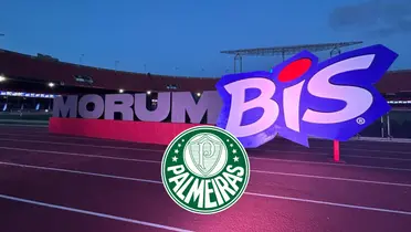 Visto do estádio do Morumbis com a divulgação da marca que patrocina o estádio do clube