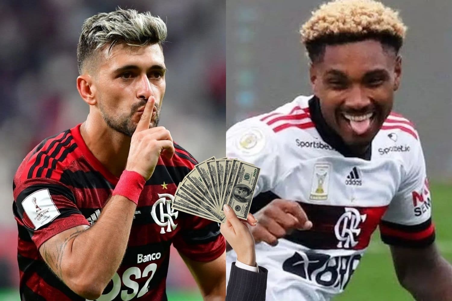 Vitinho e Arrascaeta tem tratamentos diferentes no Flamengo