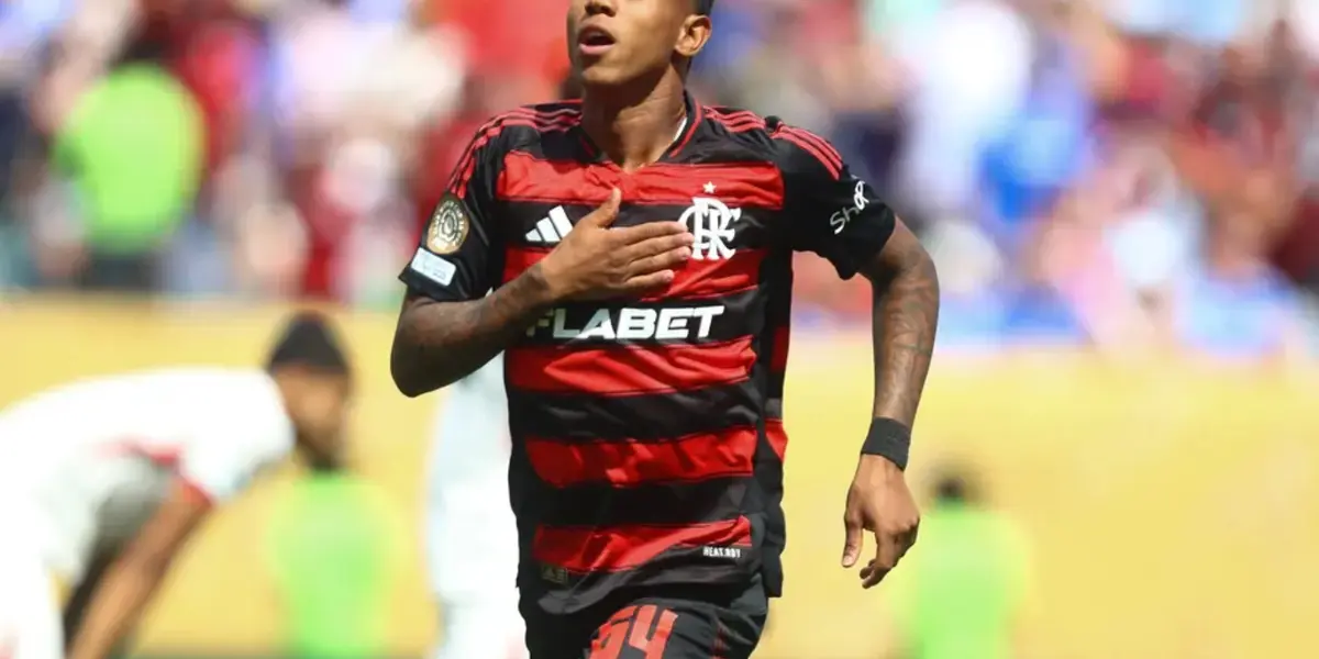 Wallace Yan comemora gol pelo Flamengo contra o Chelsea no Mundial de Clubes (Foto: Gilvan de Souza/Flamengo