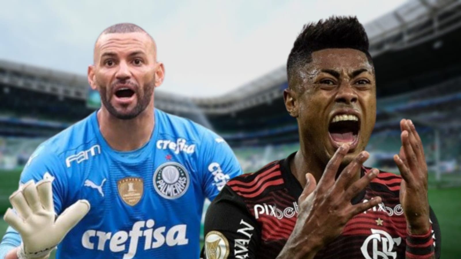 Weverton bravo e Bruno Henrique bravo