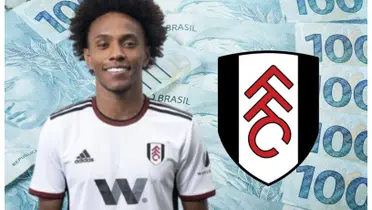 Willian com a camisa do Fulham