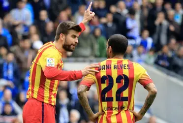 Zagueiro atuou ao lado do lateral brasileiro no Barcelona