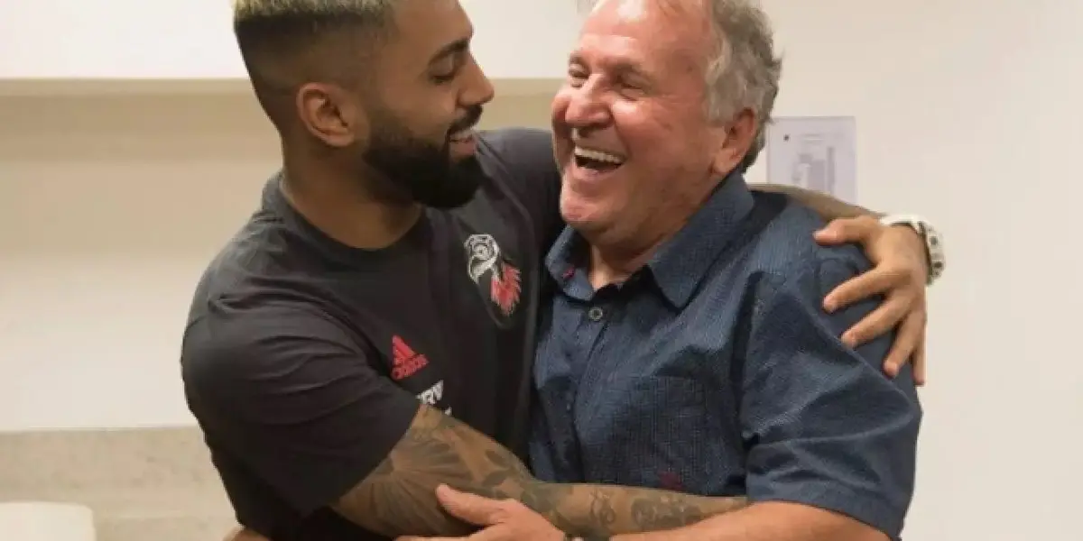 Zico prestigiou os jogadores do Flamengo levando o tetracampeonato da Copa do Brasil