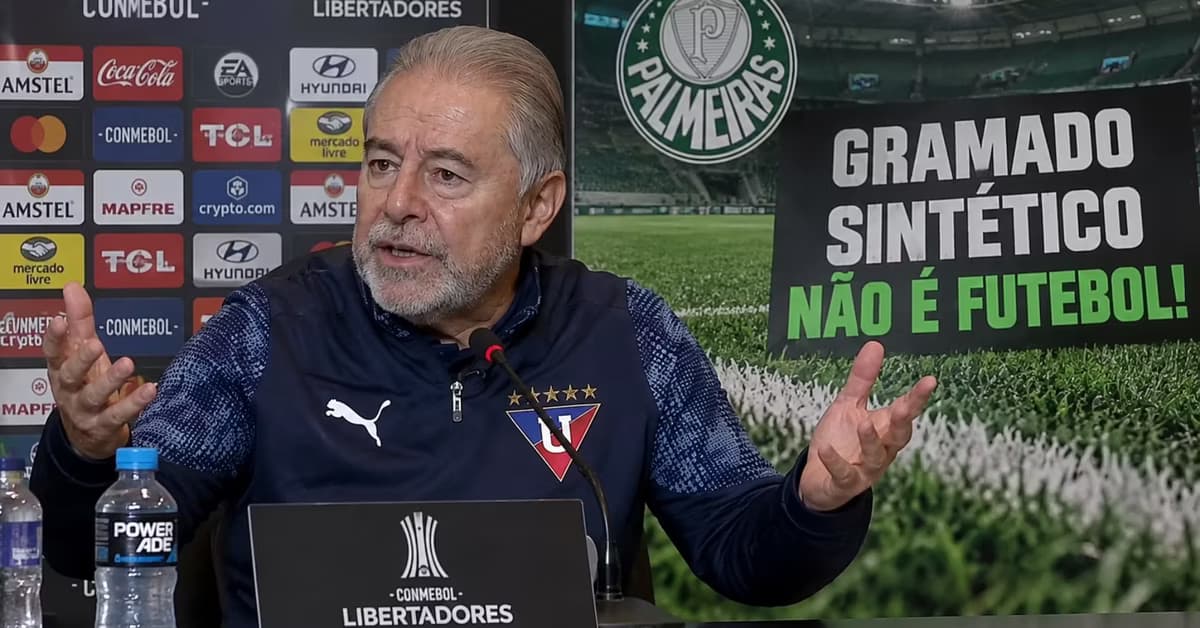 Presidente da LDU critica gramado do Palmeiras antes de duelo decisivo